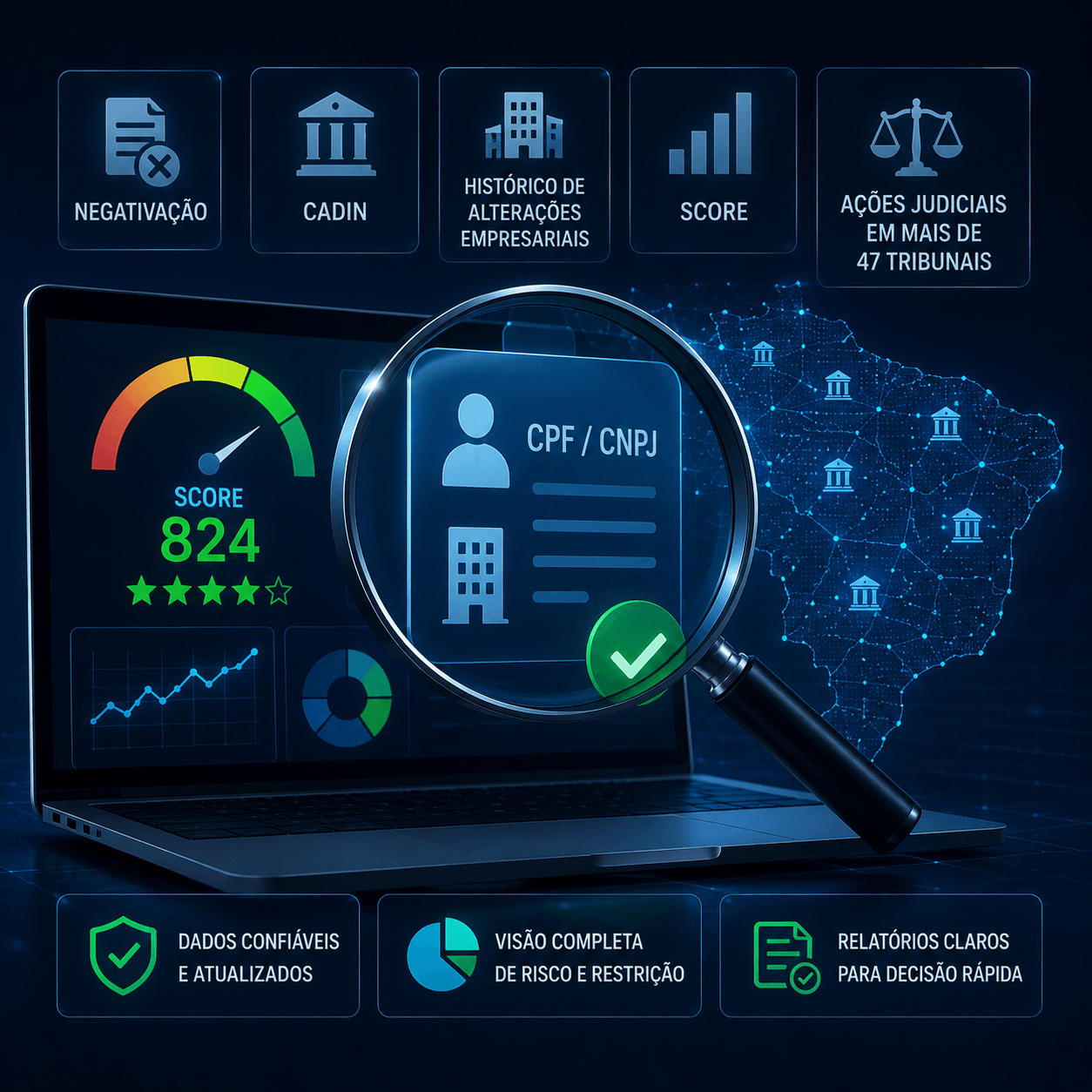 Análise de crédito com consultas completas