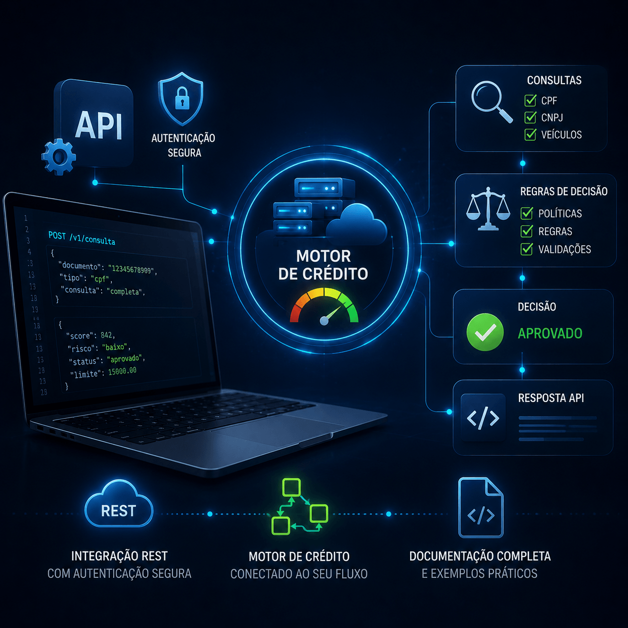 Motor de crédito e integração via API